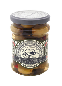Olives vertes farcies au poivron rouge - DDM 01/04/27