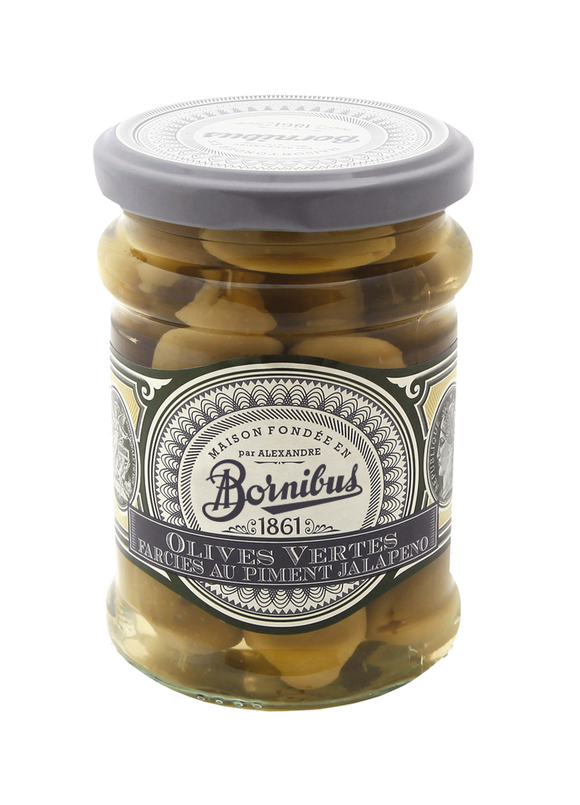 Olives vertes farcies au Piment Jalapeño - DDM 01/04/27